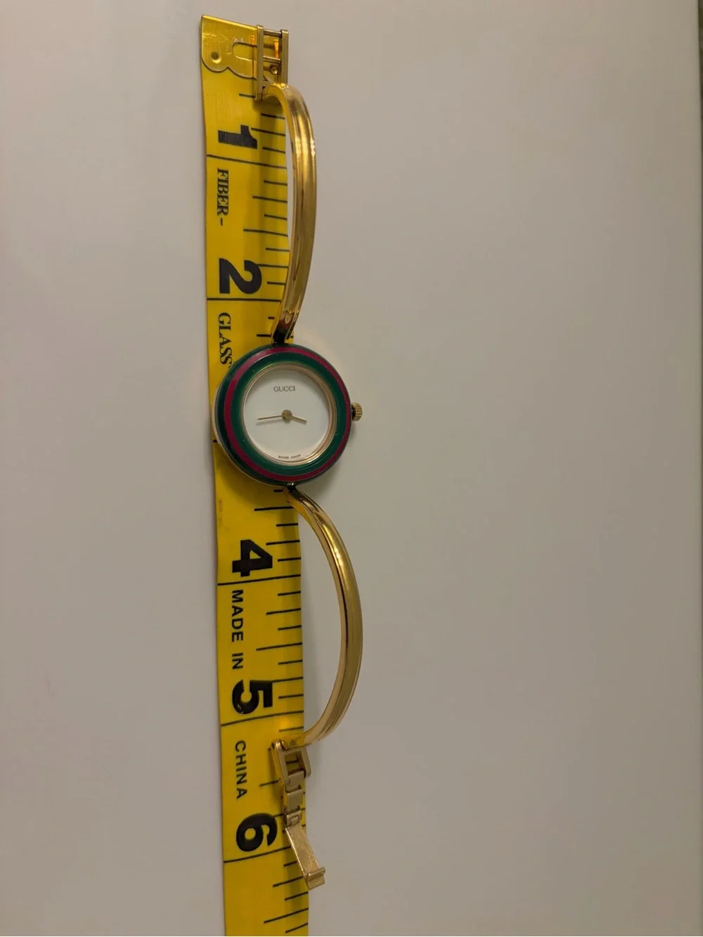 Near Mint~Gucci Interchangeable Bezel Bangle Bracelet Watch with Box/Paper